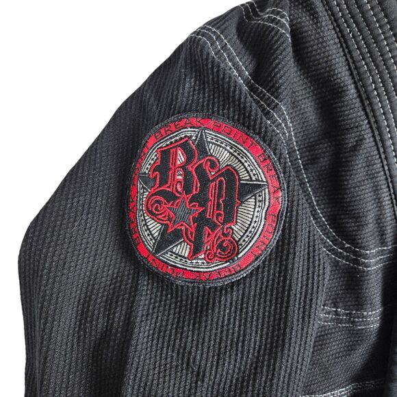 Breakpoint Jiu Jitsu Black Gi Top Size A0 - Picture 3 of 8